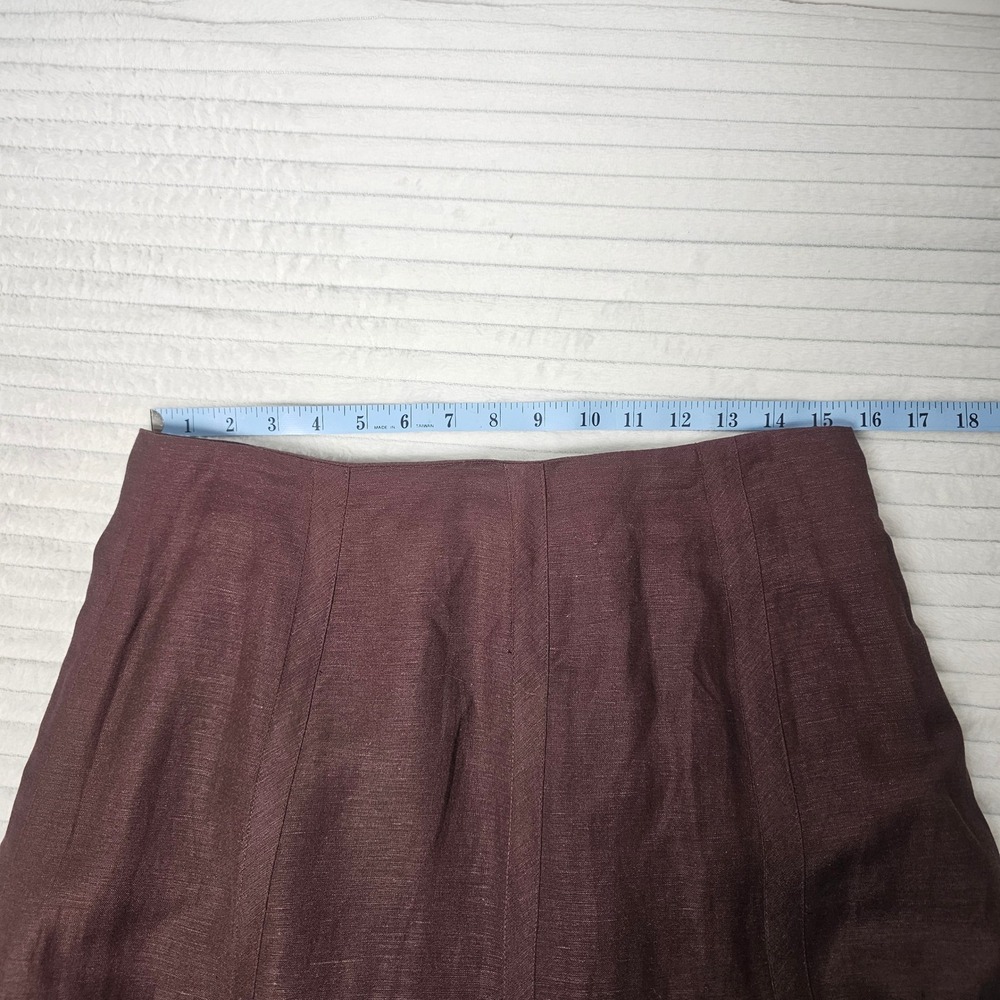 Brown Maxi Skirt – Flared Women's Long Skirt - Picture 5 of 7
